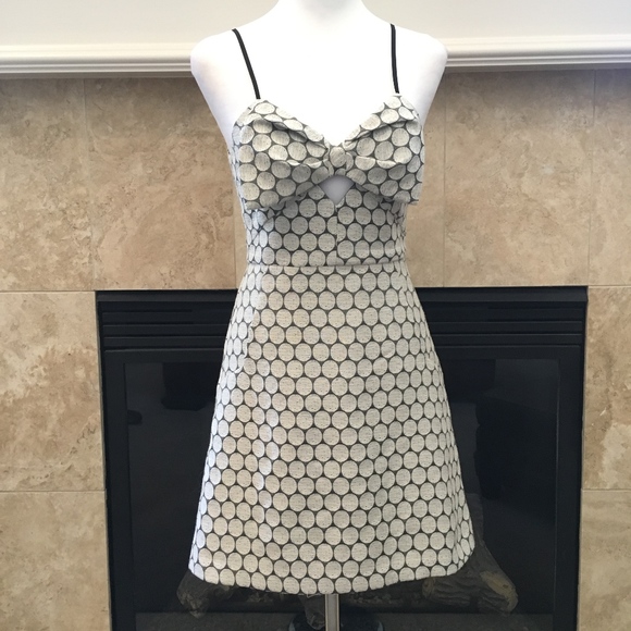 BCBGeneration black & white polka dot dress 1 3 - Picture 9 of 14